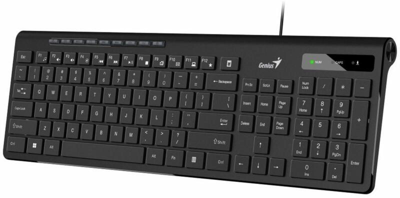 Genius SlimStar 230 II US USB crna membranska tastatura