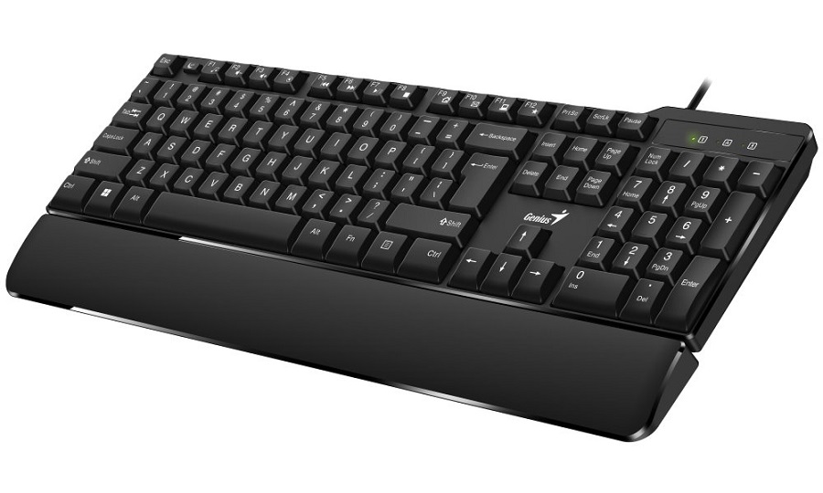 Genius KB-100XP US žičana tastatura sa numeričkim delom i osloncem za dlanove