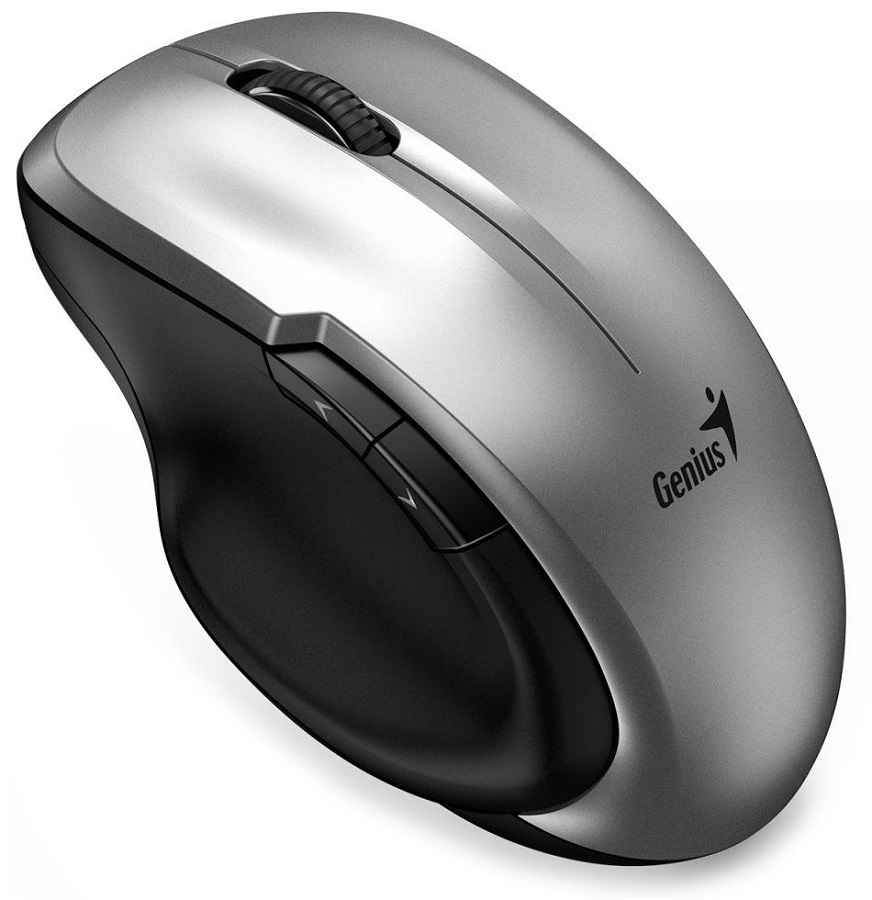 Genius Ergo 8200S Silver bežični ergonomski miš sa USB-C prijemnikom