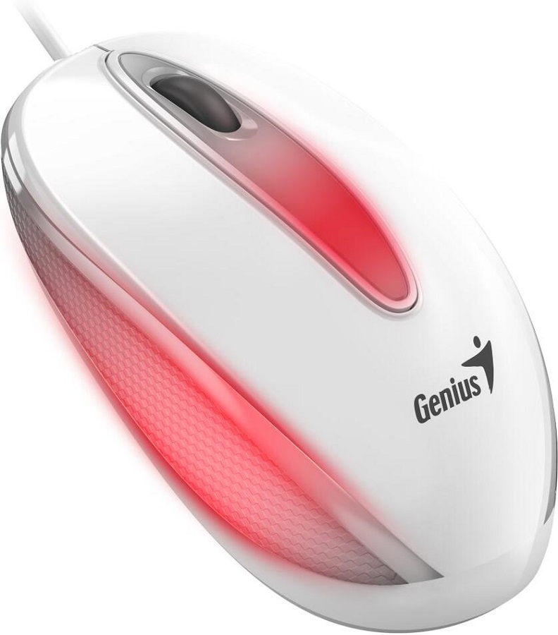Genius DX-Mini optički miš sa USB povezivanjem, beli, 1000 DPI