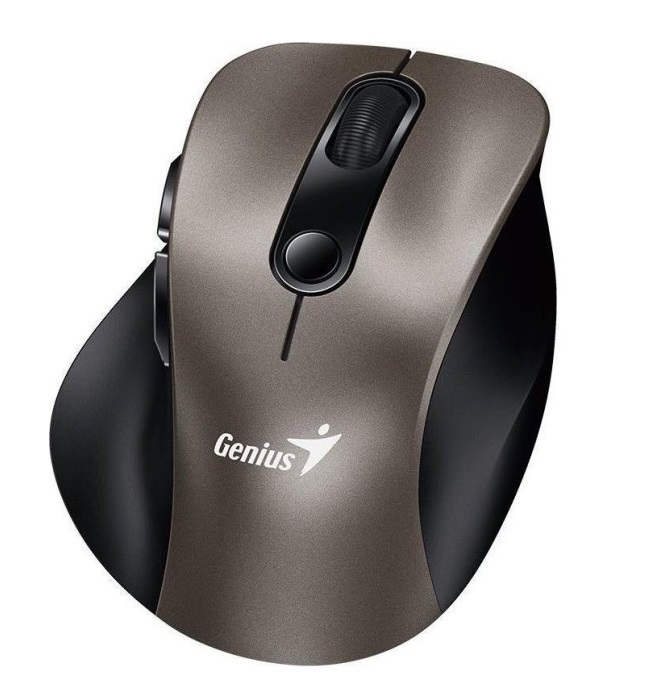 Genius Ergo 9000S Champagne Titanium bežični miš Bluetooth + 2,4 GHz, 2400 DPI