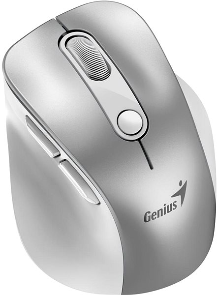 Genius Ergo 9000S Pro Silver punjivi tihi ergonomski miš