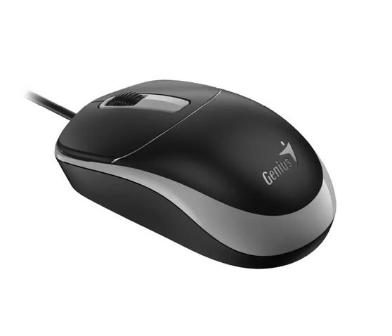 Genius DX-123 crno-sivi žični optički miš USB-C 1200 DPI