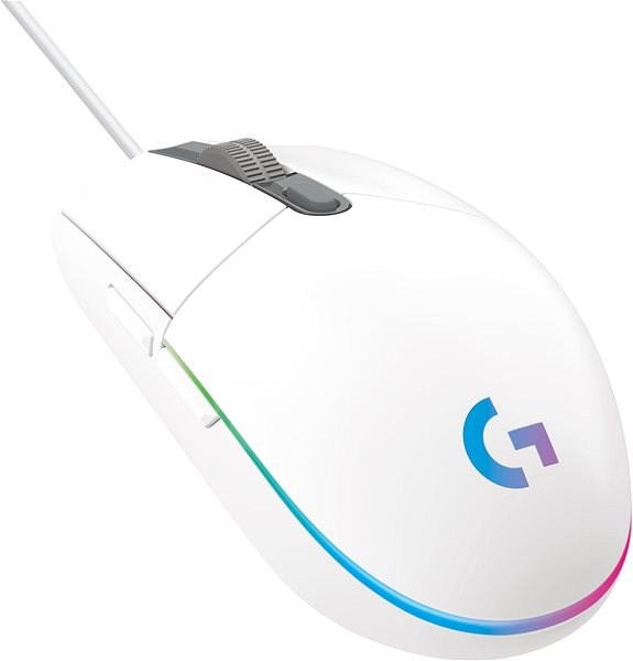 Logitech G102 LIGHTSYNC bela gejmerska žična miš 8000 DPI