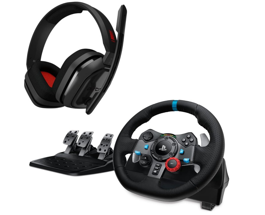 Logitech G29 Driving Force + ASTRO A10 gejming set volan i pedale, PS3/PS4/PS5/PC