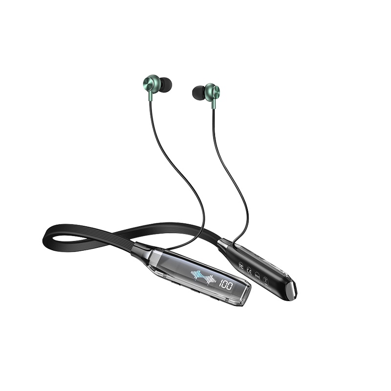 Remax RB-S20 crne neckband Bluetooth slušalice sa ekranom