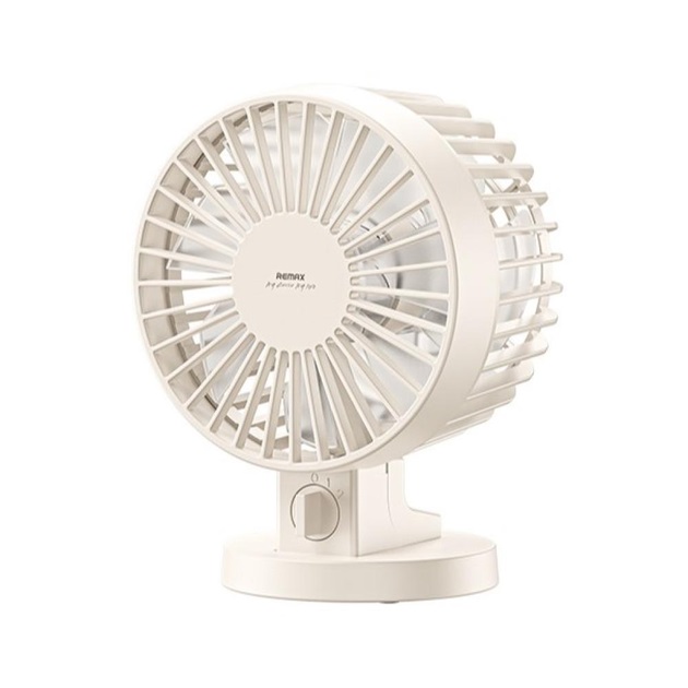 REMAX F37 stoni USB ventilator, bež, dve brzine