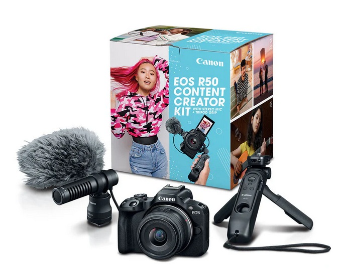 Canon EOS R50 Content Creator Kit sa objektivom RF-S 18–45mm