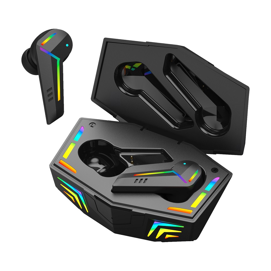 Kingstar G001 crne RGB gaming TWS slušalice, Bluetooth 5.1