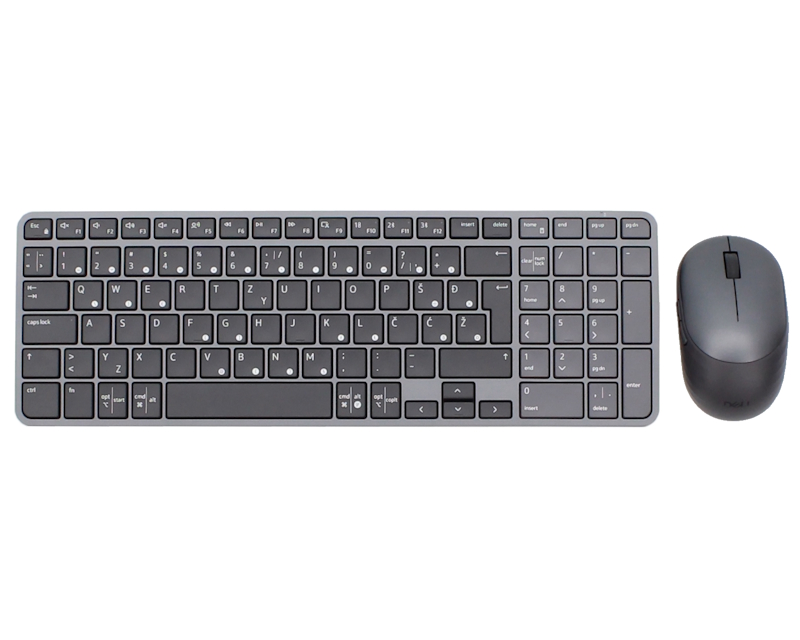 Dell KM746 Pro 7 kompaktna bežična tastatura i miš, YU raspored