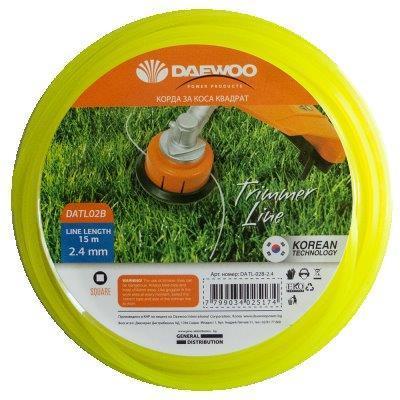 Daewoo DATL-02B-2.4 kvadratna struna za trimer 2,4 mm, 15 m