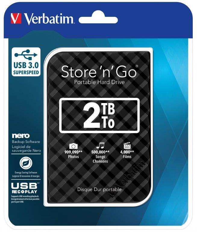 Verbatim Store ’n’ Go 53195 eksterni HDD 2 TB USB 3.0