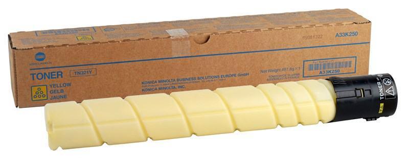 Konica Minolta TN-321Y žuti toner A33K250, 25.000 strana