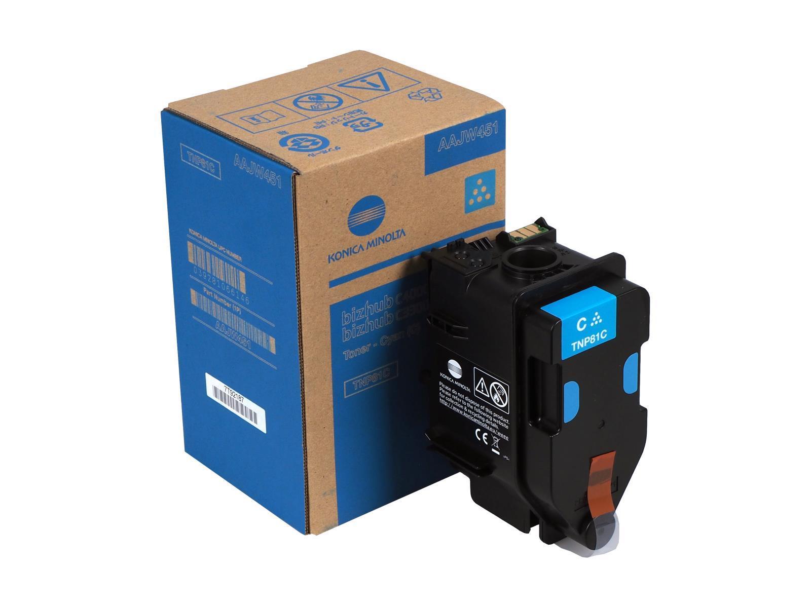 Konica Minolta TNP-81C cijan toner AAJW451, 9.000 strana