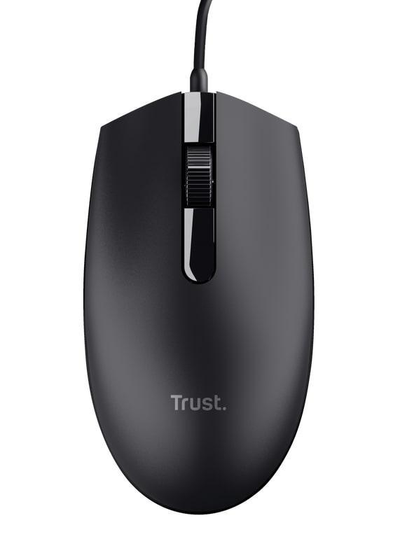 Trust Basi žičani optički miš 1200 dpi USB crni