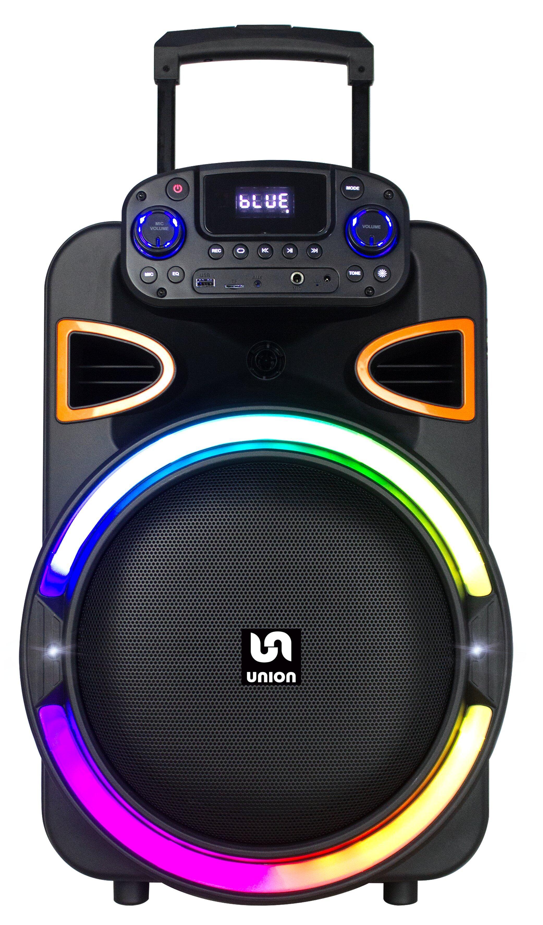 Union UN-PS80T-12 PartyBox 80 W sa 12-inčnim subwooferom i 2 bežična mikrofona
