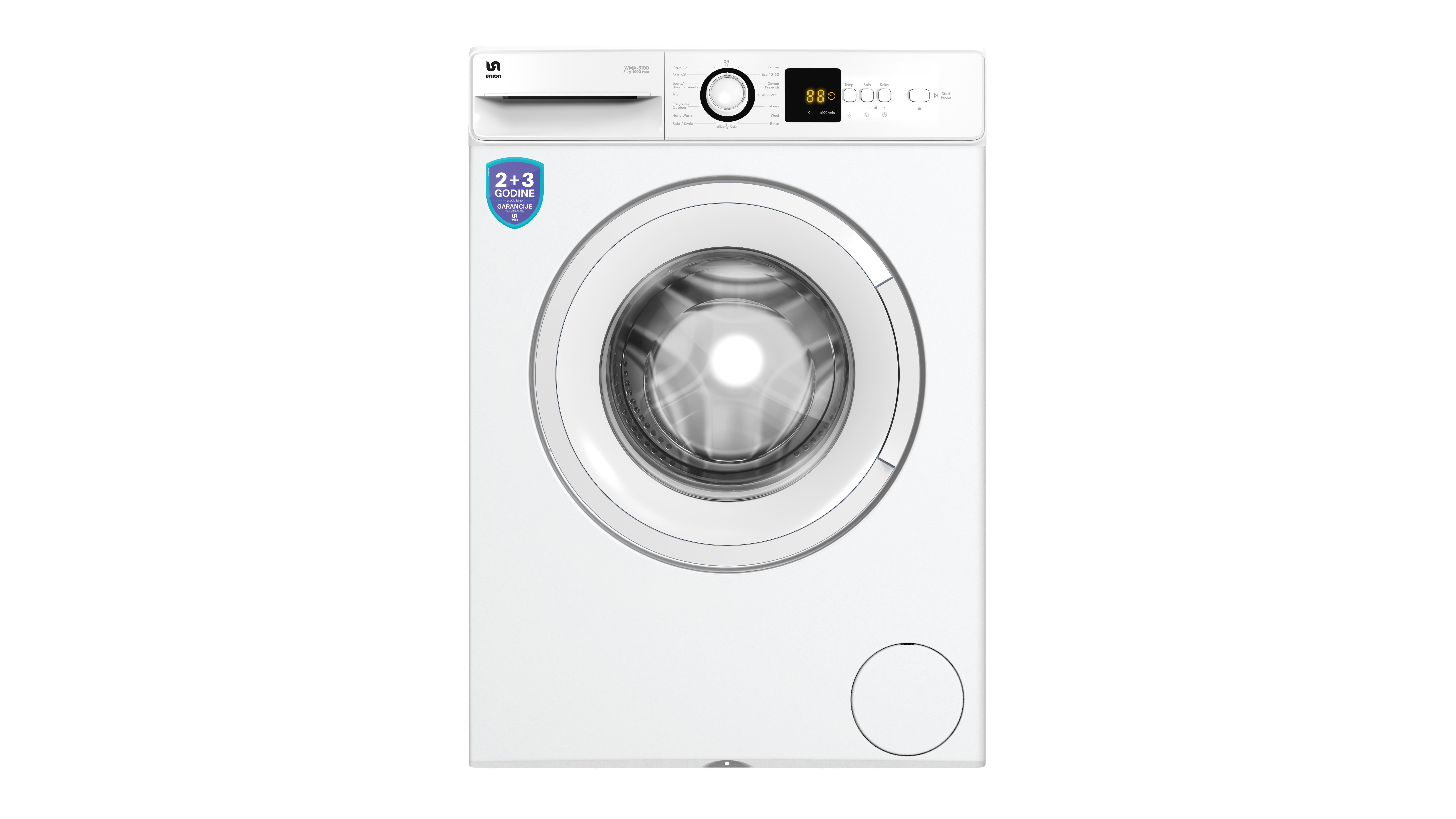 Union WMA-5100 veš mašina 5 kg, 1000 obrtaja
