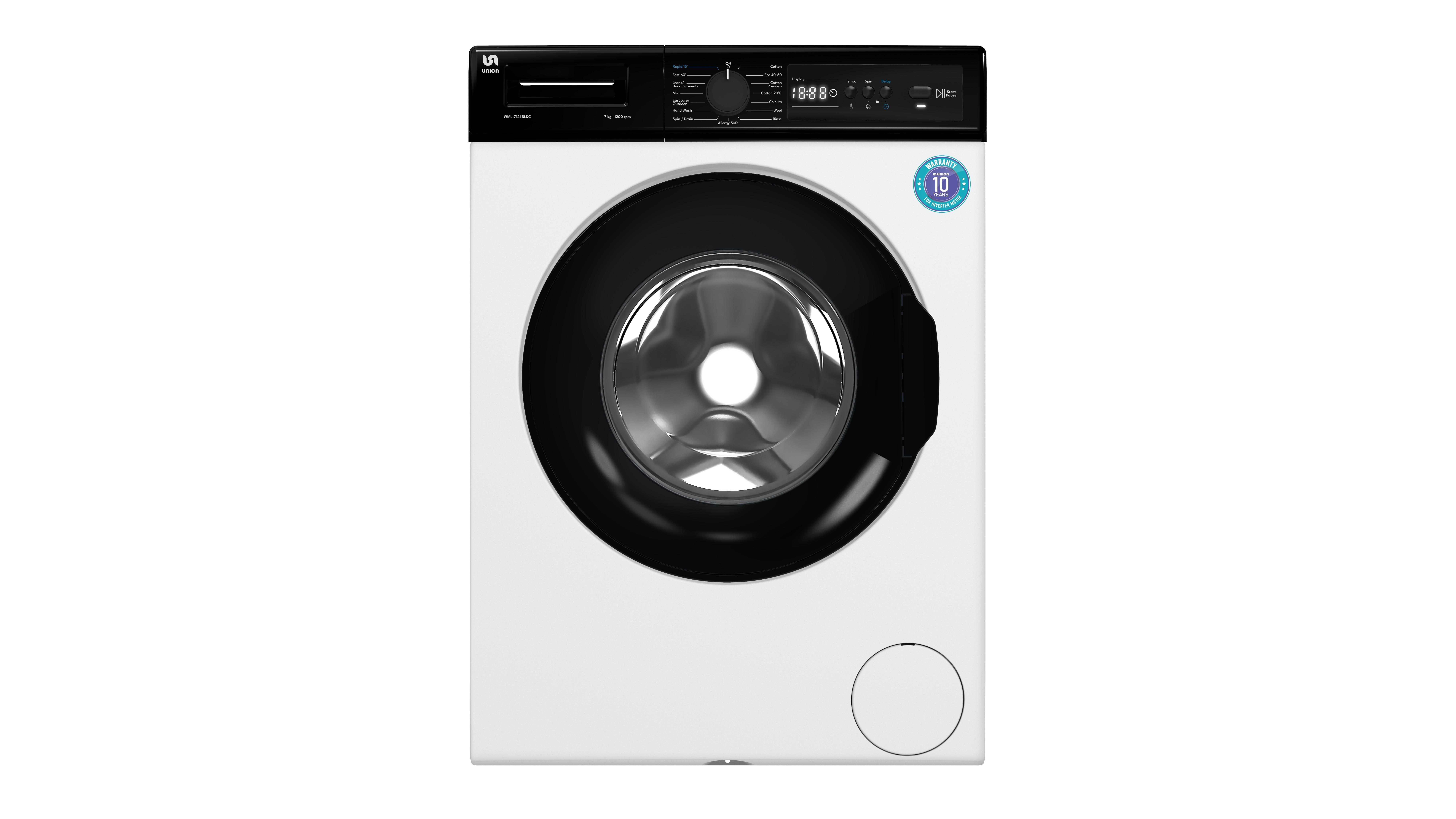 Union WML-7121BLDC veš mašina, 7 kg, 1200 rpm, bela