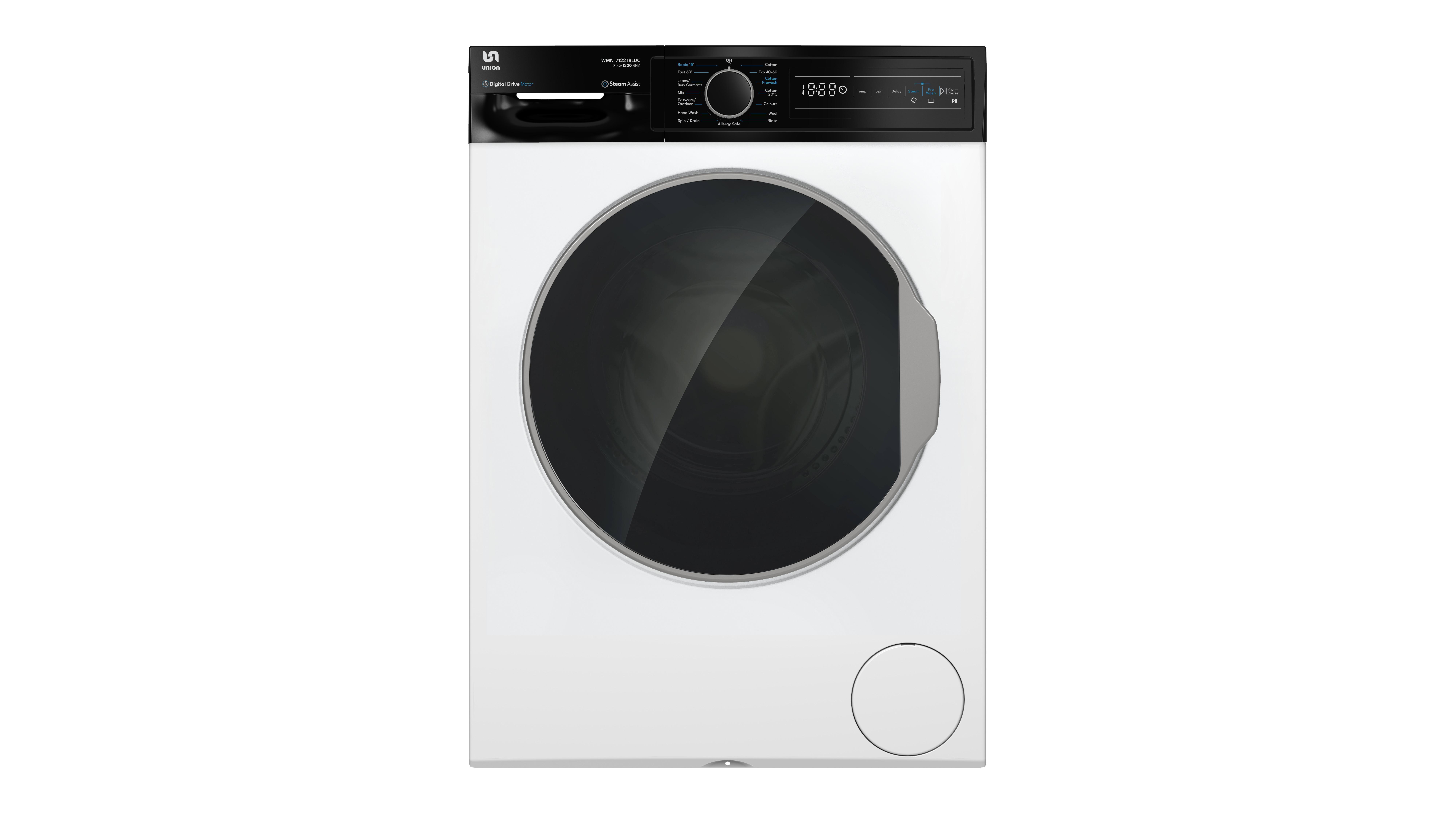 Union WMN-7122TBLDC veš mašina, 7 kg, 1200 rpm, inverter motor
