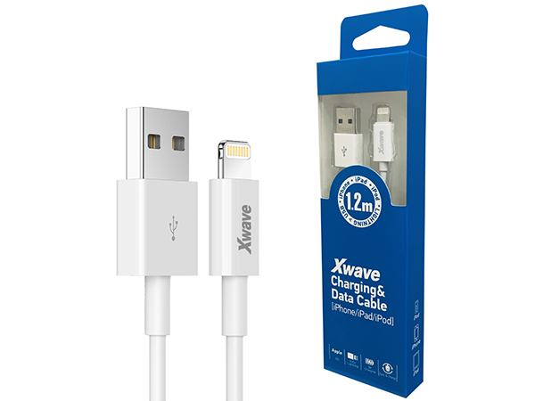 Xwave USB–Lightning kabl 1,2 m, beli