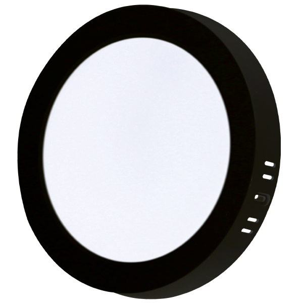 XLED nadgradni okrugli LED panel 24 W, 6500 K, 2640 lm, crni