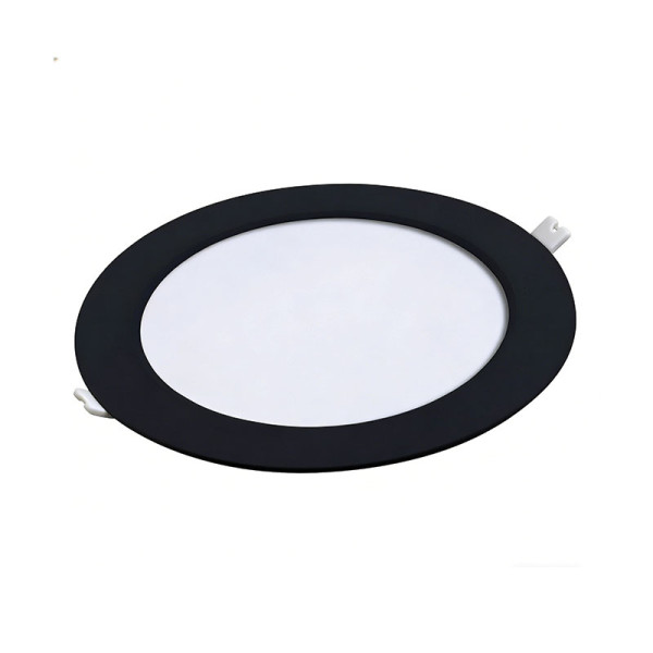 XLED 18W 4000K crni ugradni okrugli LED panel, 1890 lm