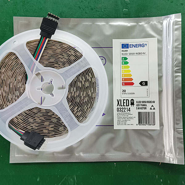 XLED 5050 RGB+W 24V LED traka 5 m, 60 LED/m