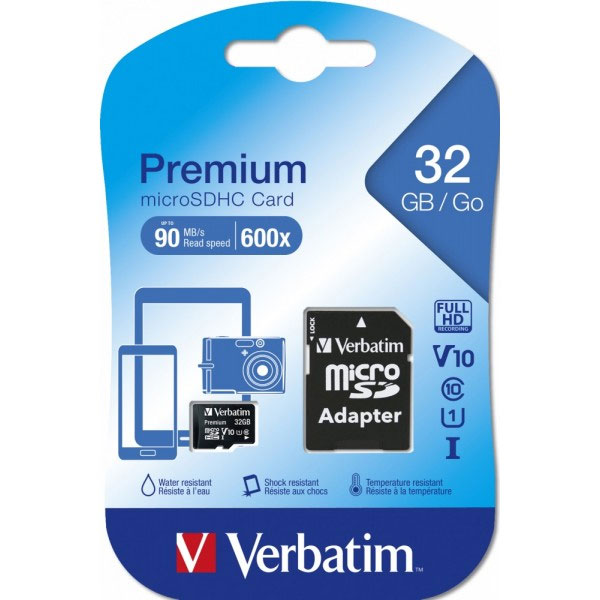 Verbatim 44083 microSDHC memorijska kartica 32GB sa adapterom