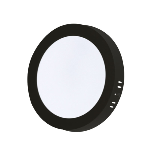 XLED 18W 4000K crni okrugli nadgradni LED panel, 1890 lm