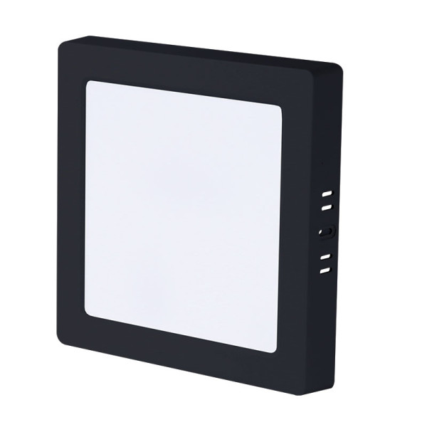 XLED 24W 4000K crni nadgradni kvadratni LED panel 285 mm