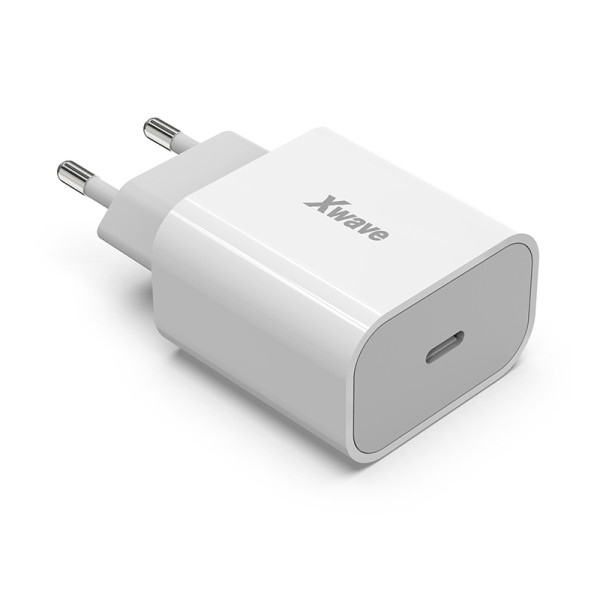 Xwave H20C USB-C PD brzi zidni punjač 20W, beli
