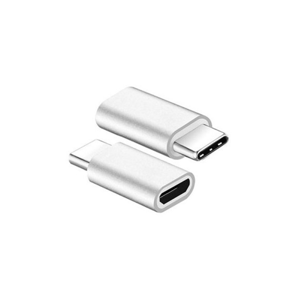 Xwave USB Type-C na Micro USB adapter, muški na ženski, srebrni