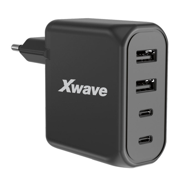 Xwave GaN100-2A2C GaN punjač 100 W sa 2 USB-A i 2 USB-C porta