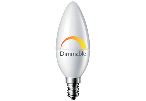XLED C37 E14 dimabilna LED sijalica 6 W, 3000 K, 470 lm