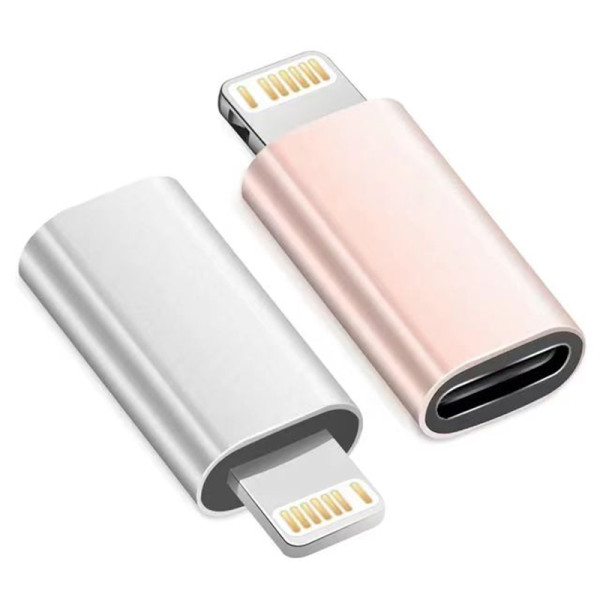 Xwave USB-C na Lightning adapter, USB-C ženski na Lightning muški, roze zlatni
