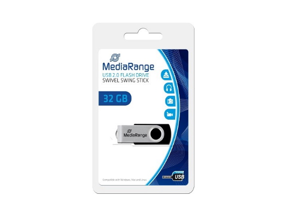 Mediarange MR91A USB 2.0 USB flash memorija 32 GB swivel swing stick
