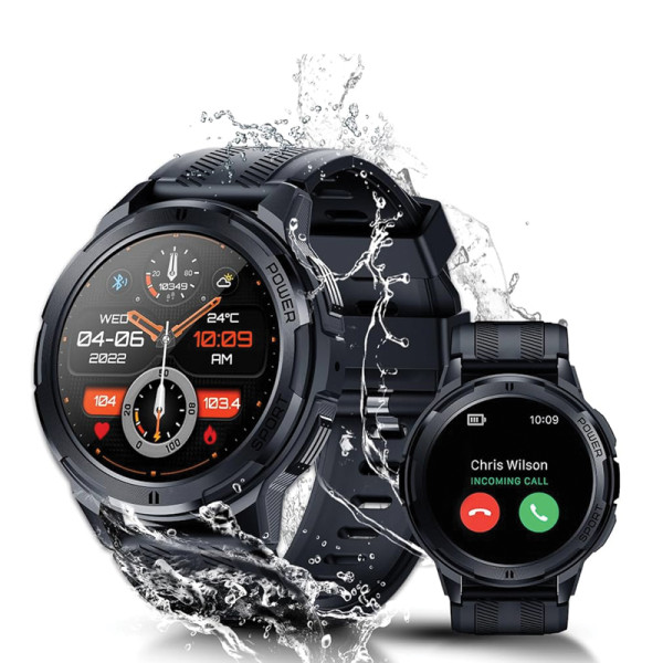 Oukitel BT10 rugged pametni sat 1,43" AMOLED, crni
