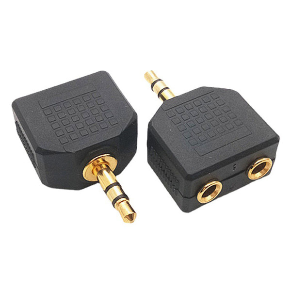 Xwave Y audio adapter 3,5 mm muški na 2×3,5 mm ženski, 0,3 m, crni