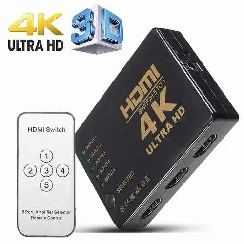 Kettz HDS-006 HDMI switch 5 na 1 4K sa daljinskim