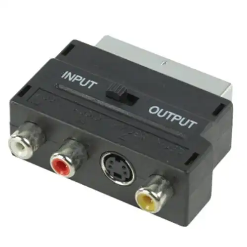 SCART na 3 RCA i S-Video adapter sa In/Out prekidačem S3