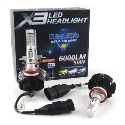 X3 LED Headlight H11 50 W, 6000 lm, 6000 K, set 2 kom