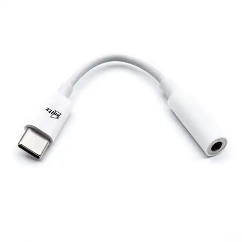 Kettz C2A-05 USB-C na AUX 3,5 mm audio adapter beli
