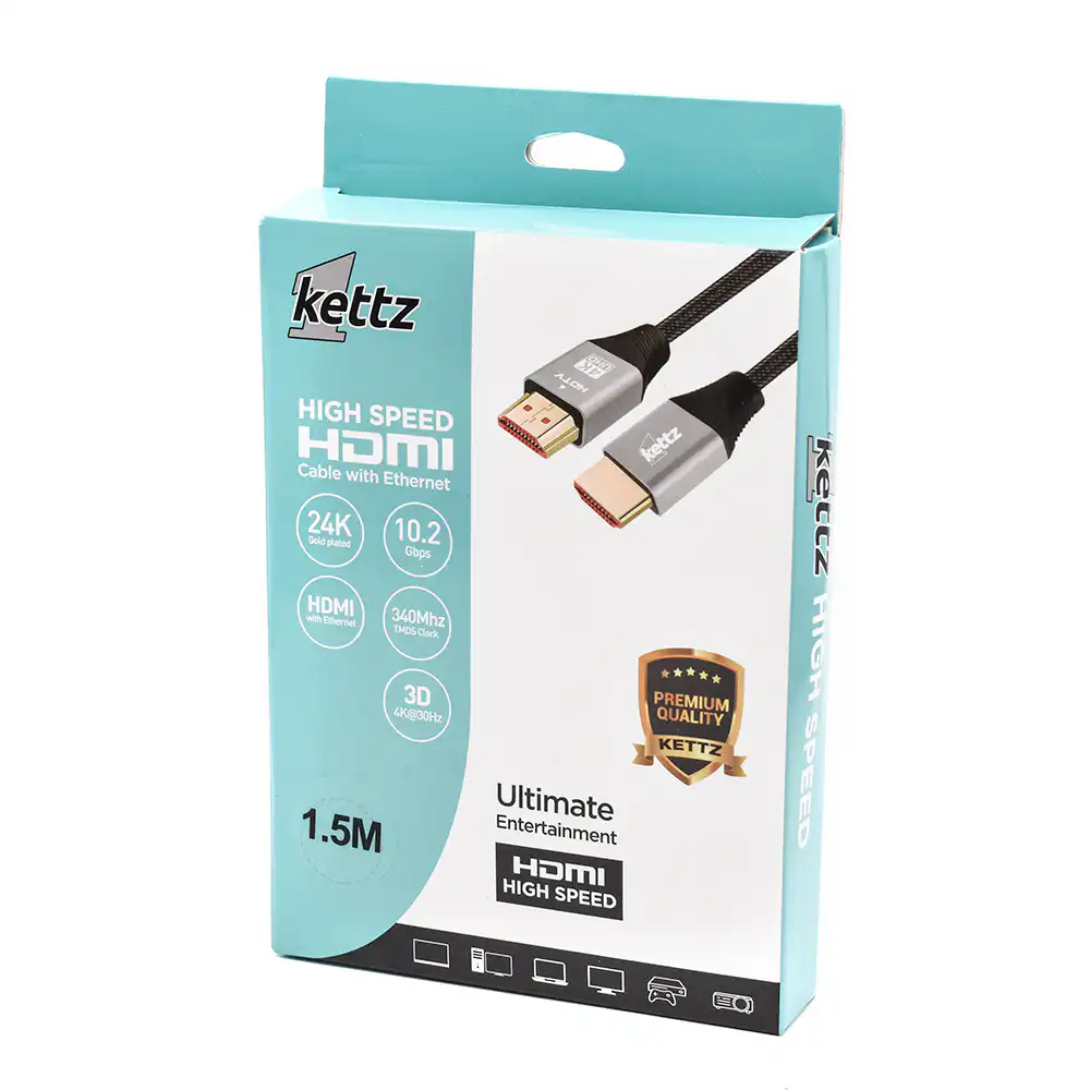 Kettz HK-K015M Premium HDMI 1.4 kabl 1,5 m 4K 30Hz