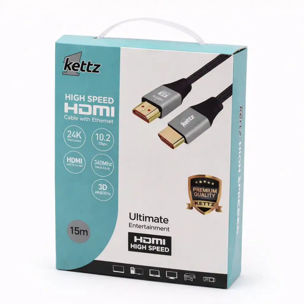 Kettz HK-K150M HDMI kabl 15 m, HDMI 1.4, 4K 30 Hz