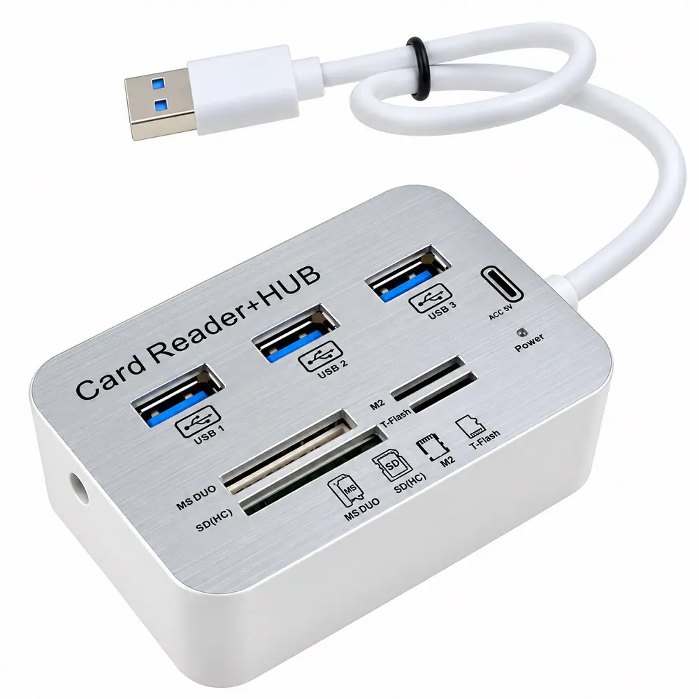 Kettz KT-HC731 USB 3.0 hub i čitač kartica 7-u-1