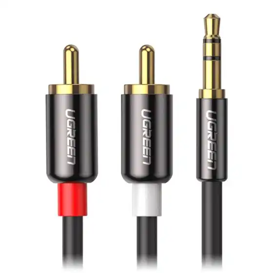 UGREEN AV102 stereo audio kabl 3,5 mm M na 2x RCA M, 1 m