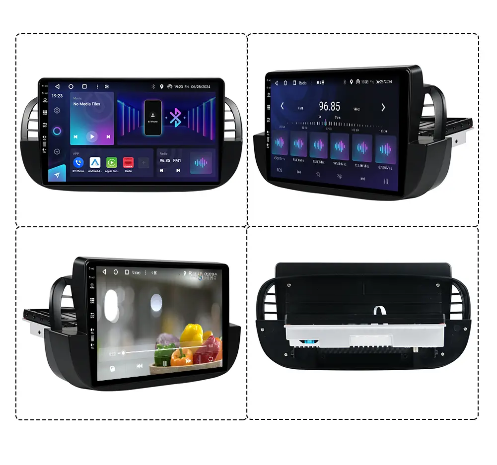 Kettz KT-5I14 radio blenda za Fiat 500 2007–2015, 9 inch