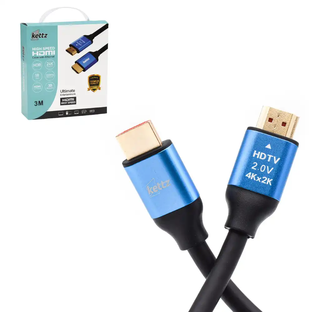 Kettz KT-HK2.0-3M HDMI 2.0 kabl 3 m, 4K 60 Hz