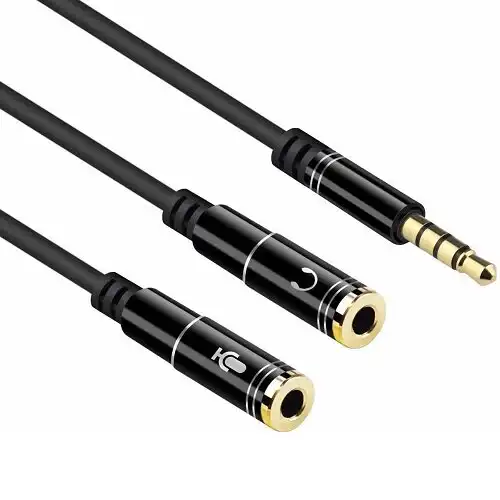 Kettz KT-AUS-21 3,5 mm TRRS razdelnik, 1M na 2F