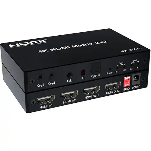 Kettz HM-K252 HDMI matrica 2×2, 4K 60Hz